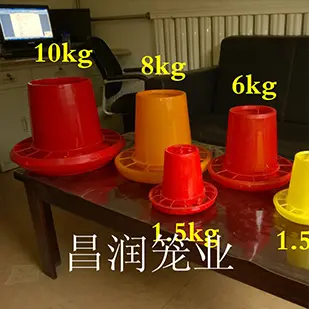 陇县1.5/4/6/8/10kg鸡用散养平养料桶 